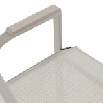 Zahradní židle, kov, síťovina, béžová, AZC-S1048 CRM