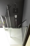 POLYSAN - MODULAR SHOWER stěna k instalaci na zeď, pro připojení otočného panelu, 900 MS3A-90