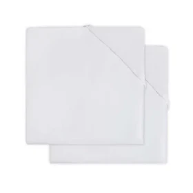 Jollein Prostěradlo napínací 60x120 cm froté White 2 ks / Pro matraci do 120 x 60 cm (2512-507-00001)