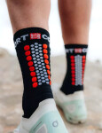 Kompresní ponožky Compressport Ultra Trail Socks V2.0 - Begonia/Neon Pink Velikost: EU 42-44