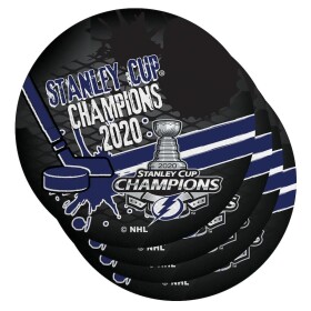 Fanatics Set podtácků Tampa Bay Lightning 2020 Stanley Cup Champions 4-Pack Neoprene Coaster Set