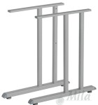Mila Design Stolová podnož ST201E :: stříbrná (217647)