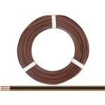 Donau Elektronik 318-818-50 lanko/ licna 3 x 0.14 mm² + 3 x 0.14 mm² světle hnědá, černá, tmavě hnědá 50 m