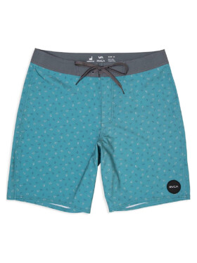 RVCA VA TRUNK PRINT CASCADE BLUE pánské koupací kraťasy - 32