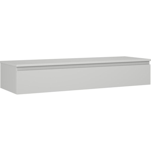 MEXEN/S - Orio koupelnová skříňka pod umyvadlo 140 cm s deskou, 1 šuplík, šedá mat 91A10-14023-1-BFC62