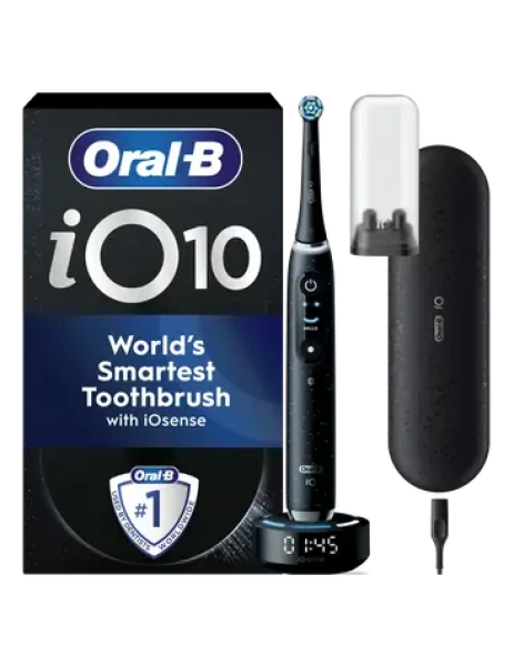 Oral-B iO Series 10 Cosmic Black Booster / Elektrický zubní kartáček / magnetické iO / 7 režimů / časovač (iO10 Cosmic Black)
