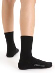 Dámské merino ponožky ICEBREAKER Wmns Lifestyle Light Crew, Black velikost: 41-43 (L)