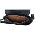 Dámské koženkové crossbody s klopou Debora, modrá