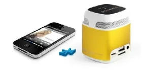 Technaxx Mini MusicMan Makro NFC-X6 / Přenosný reproduktor / 600 mAh / Bluetooth + NFC / FM / až 11h / 10m / Zlatý (4252)
