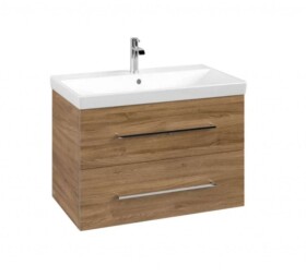 VILLEROY & BOCH - Avento Umyvadlová skříňka, 78x51x45 cm, 2 zásuvky, Oak Kansas A89100RH