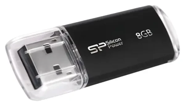 Silicon Power Ultima-II 8 GB černá / Flash disk / USB 2.0 (SP008GBUF2M01V1K)