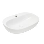 Umyvadlo na desku, závěsné SAT Infinitio 60x40,5 cm otvor pro baterii uprostřed SATINF60402 SATINF60402