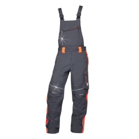 Ardon H6405 NEON Montérkové kalhoty s laclem šedo-červené
