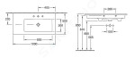 VILLEROY & BOCH - Venticello Umyvadlo nábytkové 1000x500 mm, s přepadem, otvor pro baterii, CeramicPlus, alpská bílá 4134R1R1