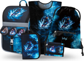 BAAGL SET 5 Zippy Hokej: aktovka, penál, sáček, zástěra, peněženka