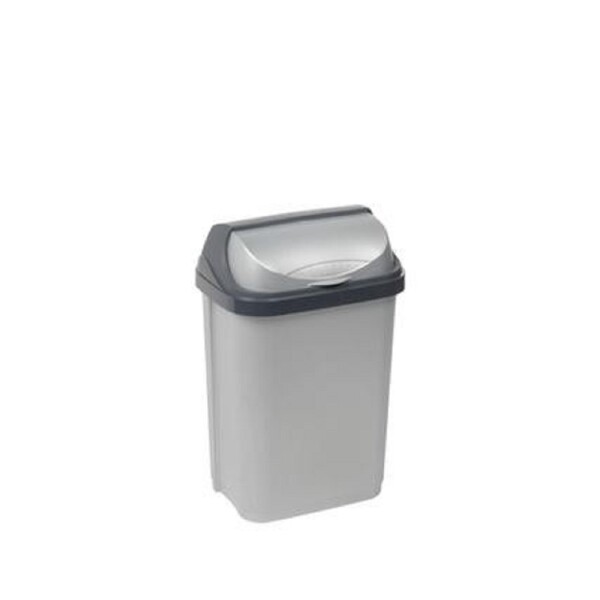 Koš na odpadky "ROLLTOP" 10 L stříbrný KEEPER