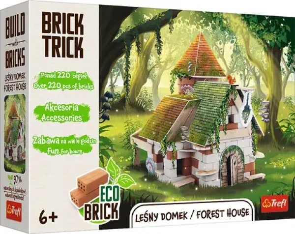Trefl - Stavebnice - BRICK TRICK Lesní domek M