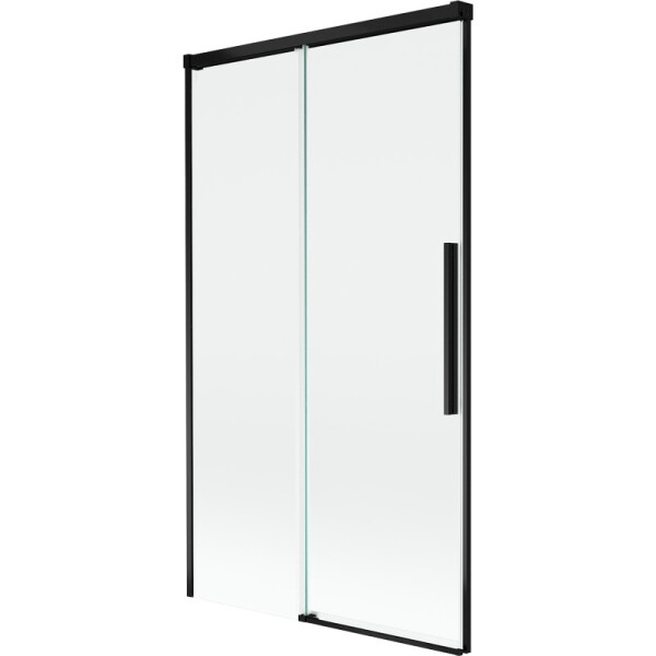 MEXEN/S - Rox vanová zástěna 2-křídlová posuvná 100 x 150, transparent, černá 8C9-100-001-70-00