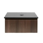 Koupelnová skříňka s deskou z umělého kamene SAT Evolution 78x30x44,8 cm ořech mat SATEVO80NATK SATEVO80NATK