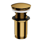 OMNIRES - Zátka klik-klak pro umyvadlo s přepadem i bez přepadu zlatá /GL/ A706GL