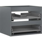 MEXEN - Box-A skříňka pro umyvadlo 60, 2 zásuvky, grafit mat 91AX0-0600-470-2-66