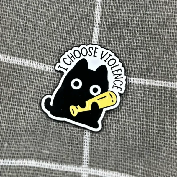 Pinarna.cz Černá kočička - I choose violence / Vybírám si násilí
