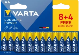 Varta Longlife Power AA 12 ks (8+4) / Baterie / 1.5V / alkalická (04906121772)