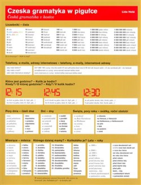 Česká gramatika v kostce - polská verze - Lída Holá