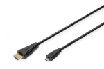 Digitus HDMI Micro-Standard propojovací kabel 1m / typ D-A / 1.4 / High Speed Ethernet / 4K (AK-330115-010-S)