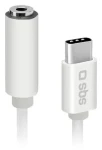SBS bílá / Adaptér / USB-C - Jack 3,5 mm female