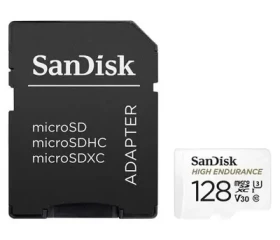 Rozbaleno - SanDisk High Endurance Video microSDXC 128GB / UHS-I U3 V30 / čtení: 100 MBs / zápis: 40MBs / vhodné pro 4K / rozbaleno (SDSQQNR-128G-GN6IA.rozbaleno)
