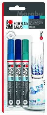 Marabu popisovač na porcelán a sklo 3 ks