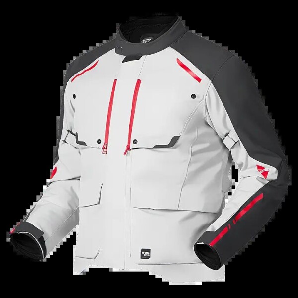 Moto bunda Richa Taurus šedo/červená - L