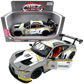 Kovový model - 1:24 BMW M4 GT3 Stříbrně šedá - Sparkys