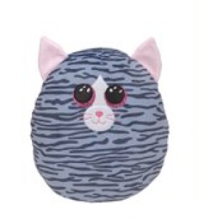 Ty Squish-a-Boos KIKI, 22 cm - šedá kočka (1)