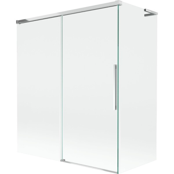 MEXEN/S - Rox L vanová zástěna 2-křídlová posuvná 140 + 70 x 150, transparent, chrom 8C9L-140-070-01-00