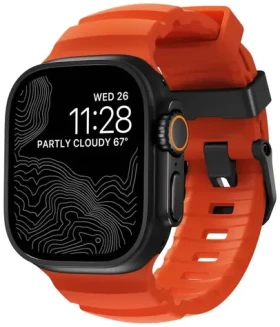 Nomad Rocky Point Band řemínek pro Apple Watch 49/45/44/42mm black/magma (NM014865858)