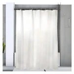 Spirella KRETA tyč na sprchový závěs 125 - 220 cm titanově černá / bez vrtání / hliník
