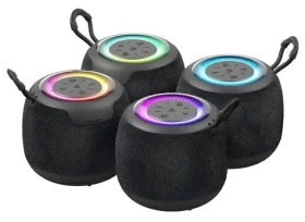 USAMS YX014 Yin černá / Reproduktor / Bluetooth 5.3 / 1200 mAh / RGB podsvícení (YX14YX01)