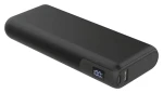 PLATINET PMPB20DL202B černá / Powerbanka / 20 000 mAh / 65W Power Delivery / 2x USB-C / 1x USB-A / displej