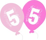 Balonky narozeniny 5ks s číslem 5 pro holky balonky.cz Balonky narozeniny 5ks s číslem 5 pro holky balonky.cz
