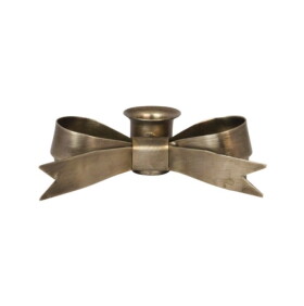 Strömshaga Kovový svícen Tove Bow Antique Brass, měděná barva, kov