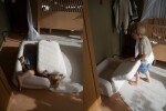 SHAPPY SHAPPY Dětské rozkládací pěnové křeslo LUMI TEDDY Barva: Light Beige