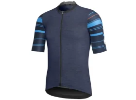 Dotout Stripe pánský dres krátký rukáv Melange Blue/Navy vel. L