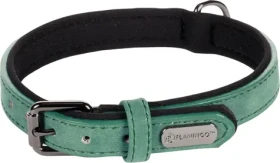 Flamingo Delu Obojek s neoprenovým polstrováním zelená S (FLA-519292)
