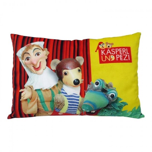 Kasperl &amp; Pezi: Polštář 45x30 cm - Kasperl a Pezi / divadlo