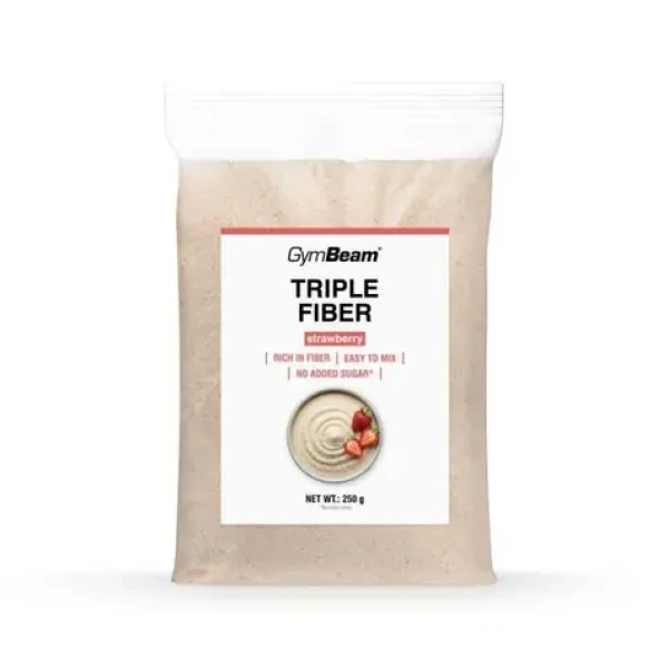 Triple Fiber - GymBeam (jahoda, 250 g) (111109-2-250g-strawberry)