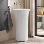 DURAVIT - DuraSquare Umyvadlo 800x470 mm, bez přepadu, s otvorem pro baterii, DuraCeram, WonderGliss, bílá 23538000411