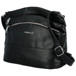 Trendy dámská koženková crossbody kabelka Franka, černá