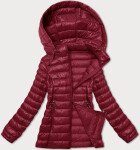 Dámská prošívaná bunda ve vínové bordó barvě s kapucí J Style (16M9102-06) odstíny červené S (36)